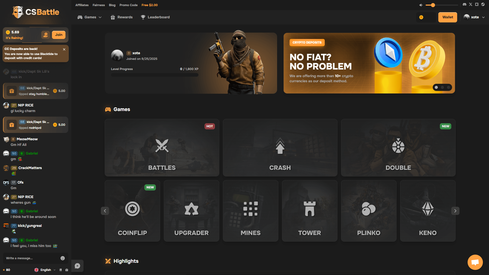 CSBattle — Главная