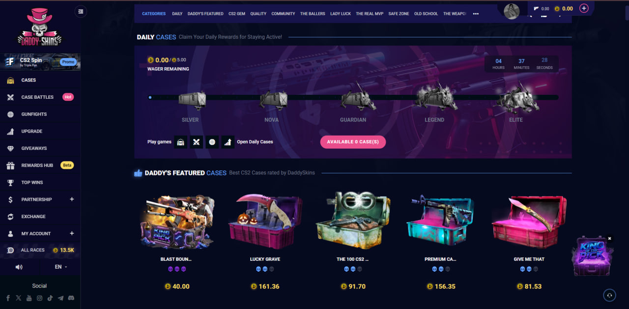 DaddySkins — Главная